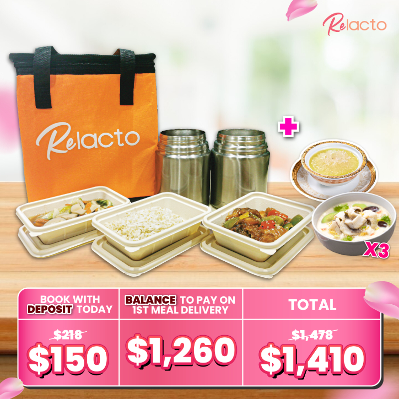 *Deposit First* ReLacto 28 Days Double Lactation & Recovery Meal Package (Lunch & Dinner) - Service Activation After 26 August 2025