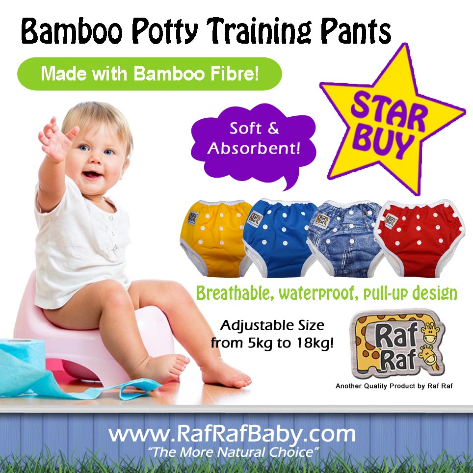 Raf Raf Adjustable Bamboo Potty Training Pants (5pc)