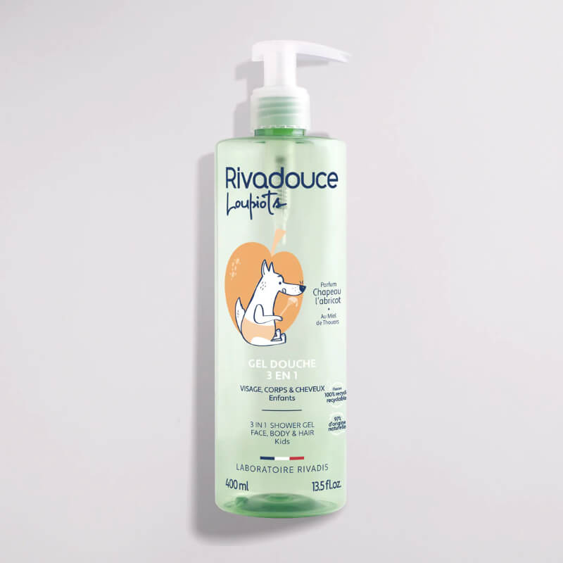 Rivadouce Loupiot Apricot 3-in-1 Shower Gel 400ml