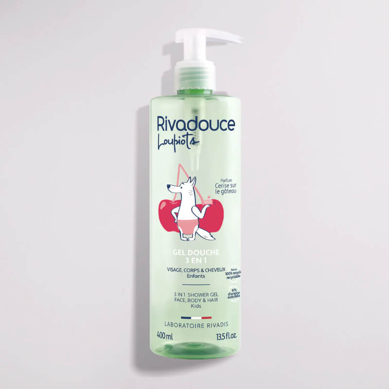 Rivadouce Loupiot Cherry 3-in-1 Shower Gel 400ml