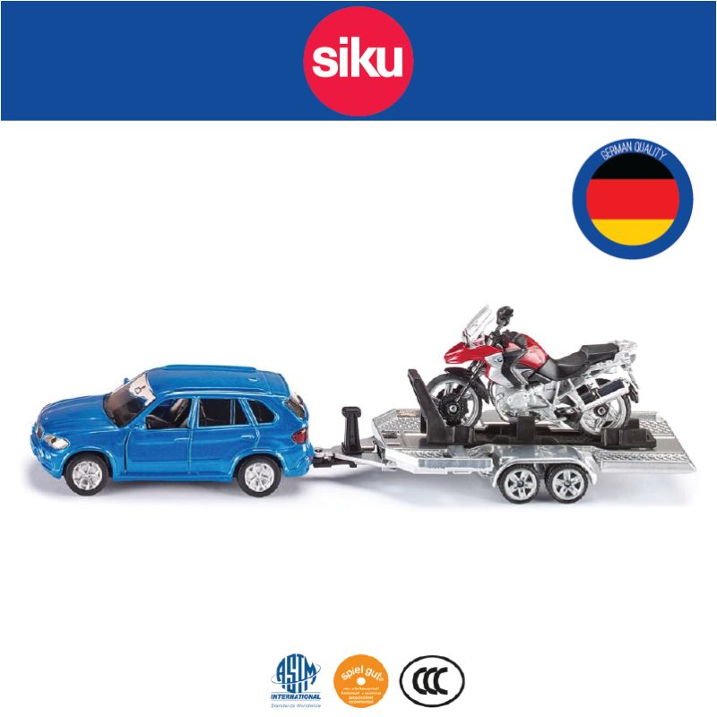 Siku Car Car W Trailer & Motorbike (S2547)