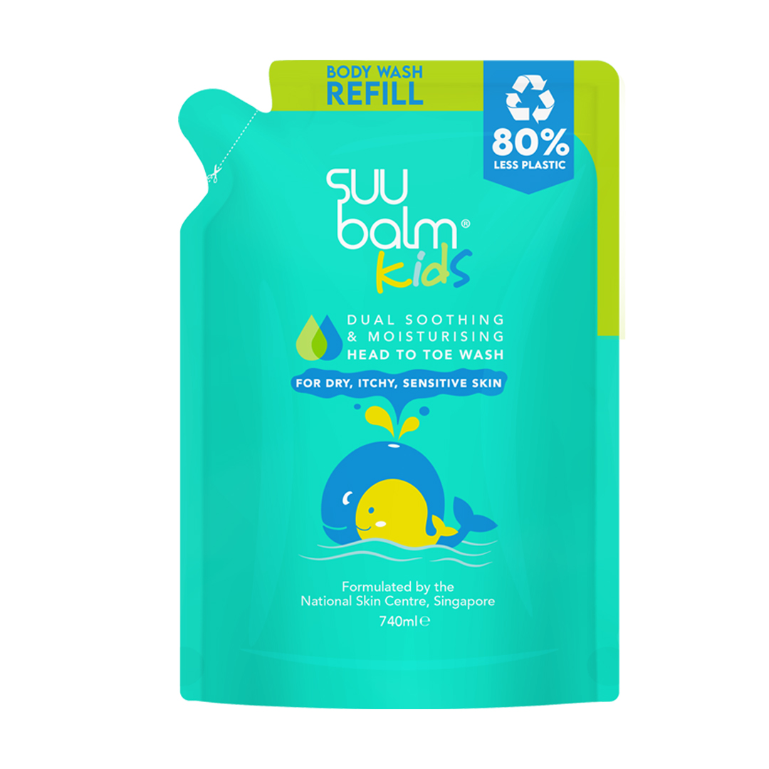 Suu Balm Kids Dual Soothing and Moisturising Head-to-Toe Wash Refill Pack  *20% OFF 2 Items purchased
