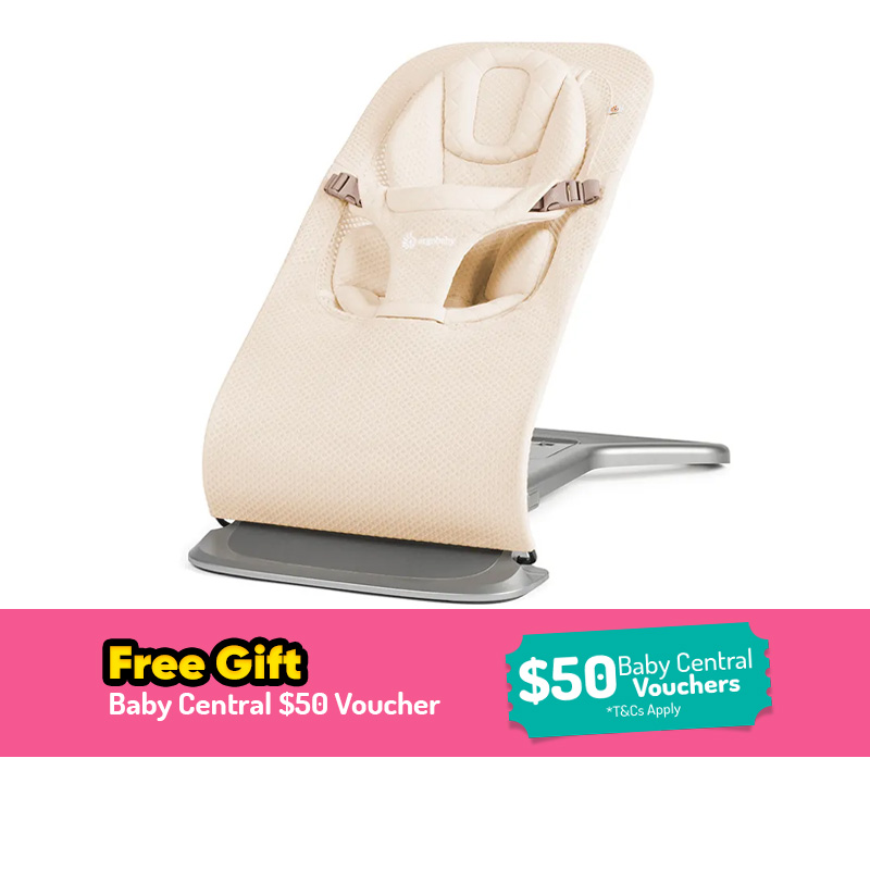 Ergobaby Evolve 3 in 1 Mesh Bouncer + FREE GIFT