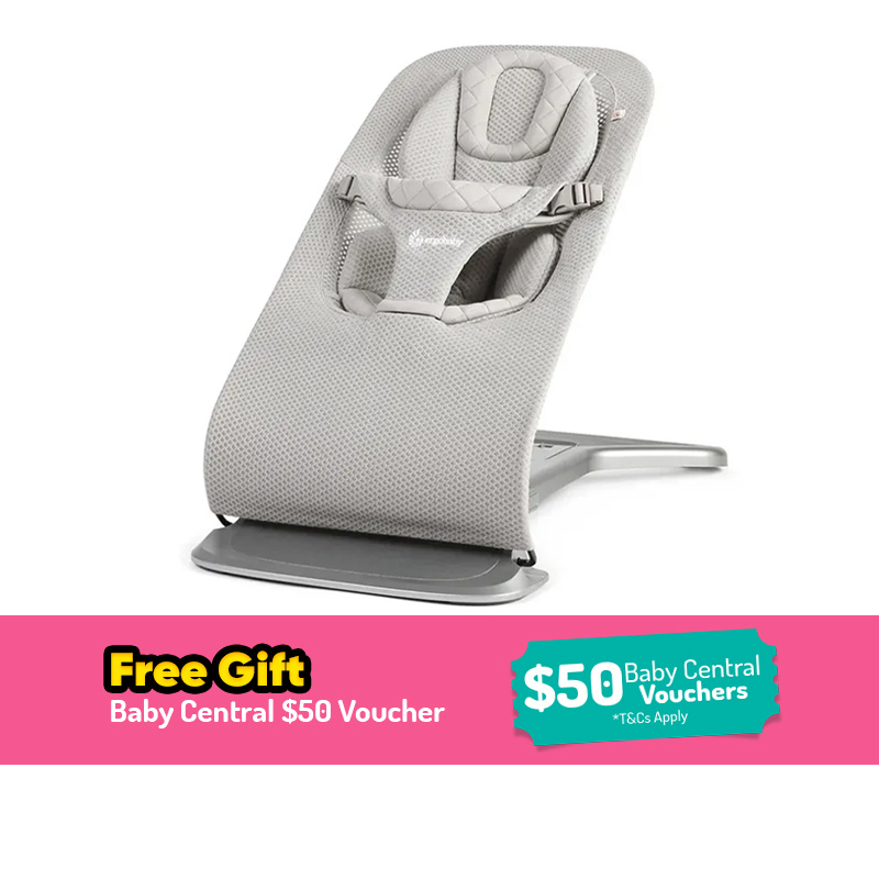 Ergobaby Evolve 3 in 1 Mesh Bouncer + FREE GIFT