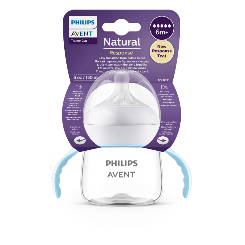 Philips Avent Natural Response Trainer Cup w/Teats 150ml (SCF263/61)