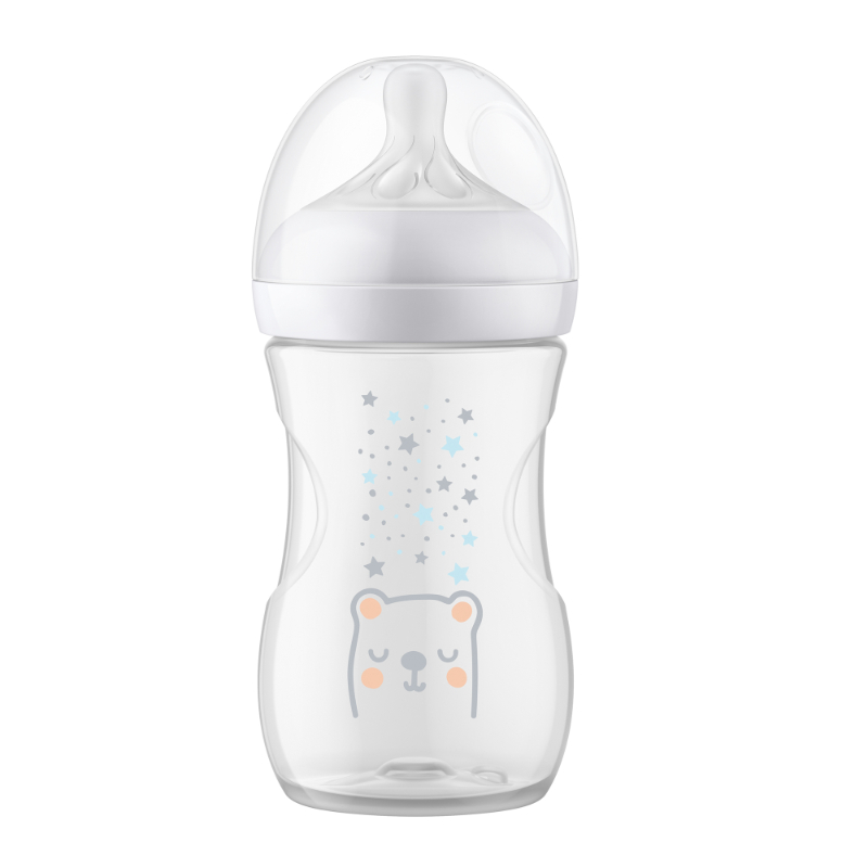 Philips Avent Natural Response with Airfree Vent Vent 260ml Bottle (Single Pack)(Elephant / Bear) (SCY673/81-82)