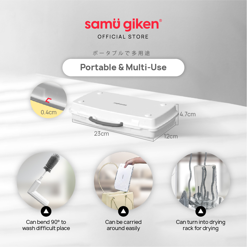Samu Giken Electric Bottle Brush With Travel Case