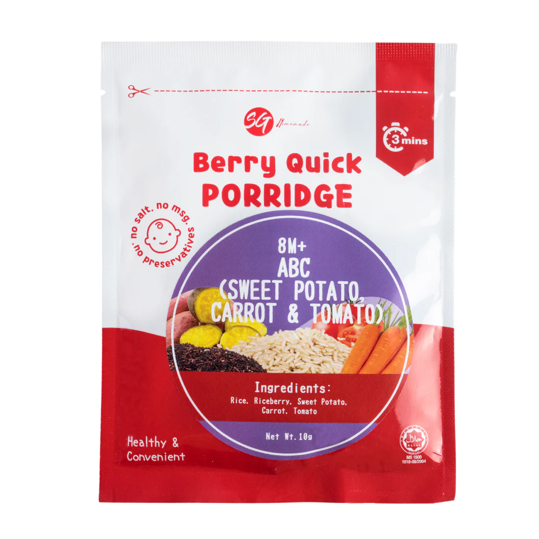 SG Homemade Berry Quick Porridge ABC
