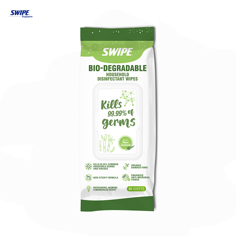 SWIPE BioDegradable Disinfectant Wipes (40's)