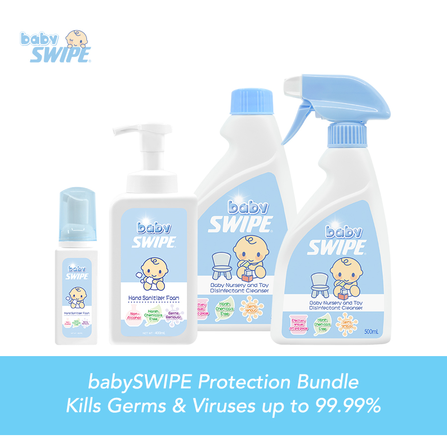 babySWIPE Protection Bundle (Disinfectant Spray + Sanitizer)