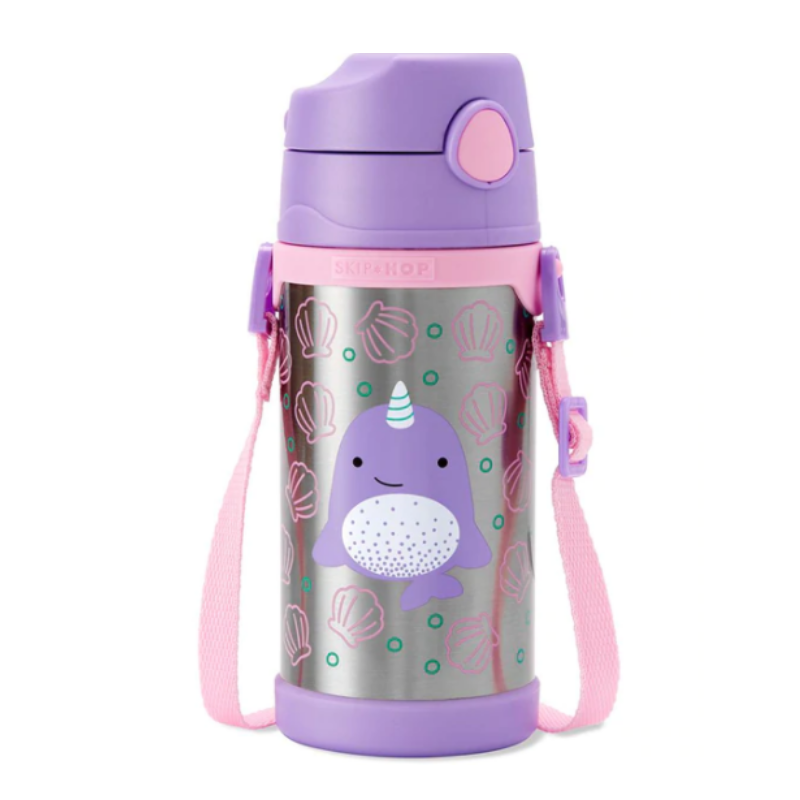 Skip Hop Zoo Insulated Stainless Steel Bottle - Narwhal