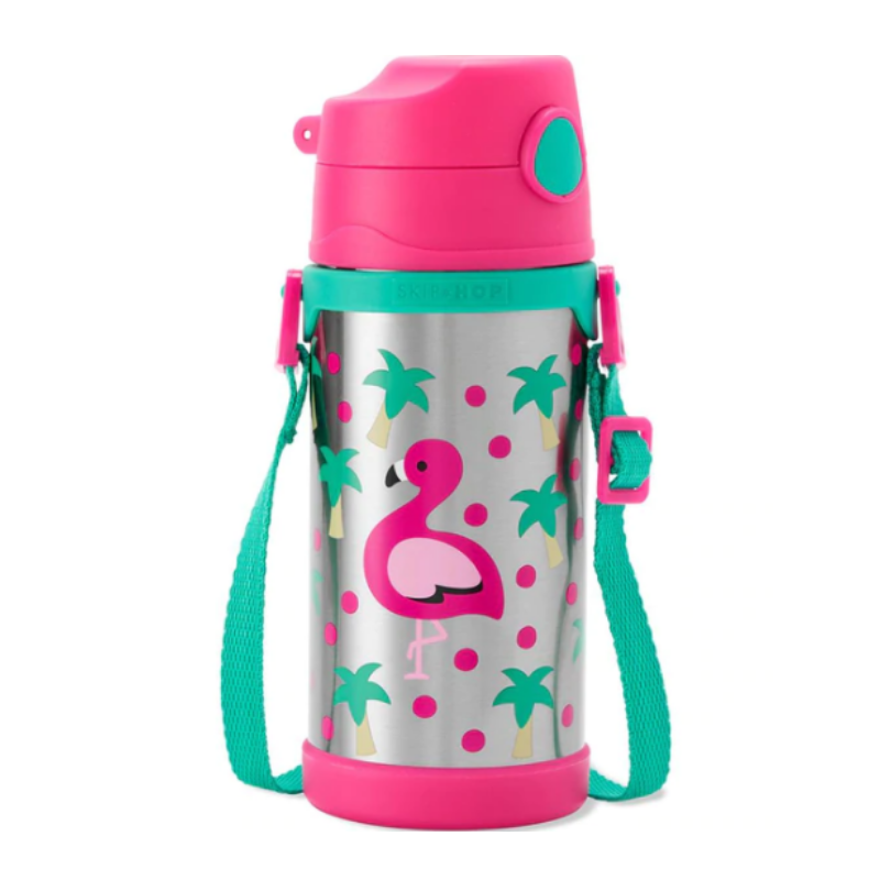 Skip Hop Zoo Insulated Stainless Steel Bottle - Flamingo