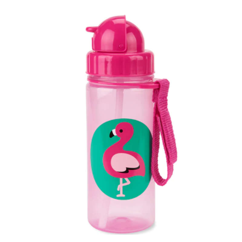 Skip Hop Zoo PP Straw Bottle - Flamingo