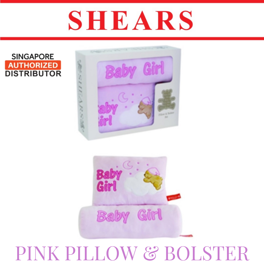 SHEARS Baby Pillow & Bolster Set for Baby Girl