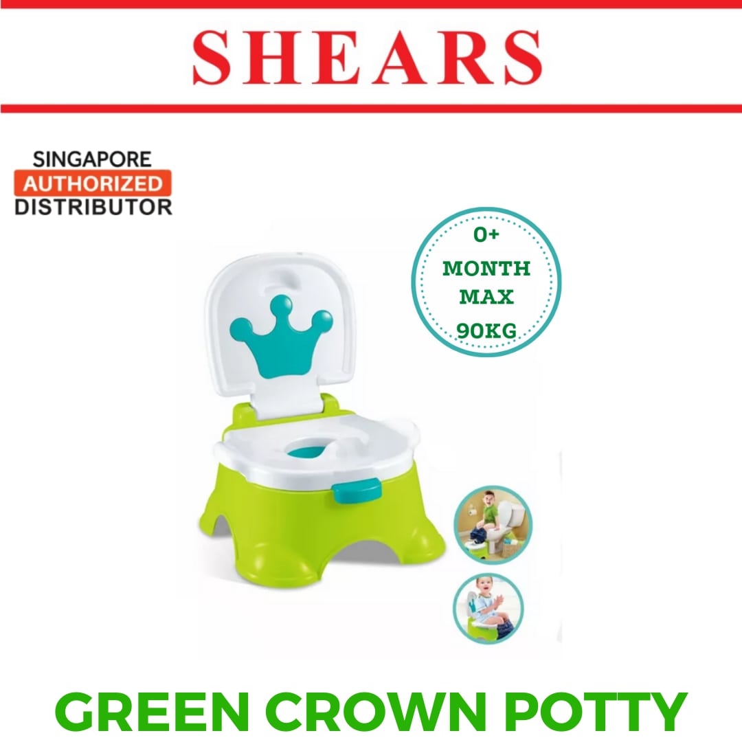 Shears Baby Potty Toddler Potty Training Green Crown