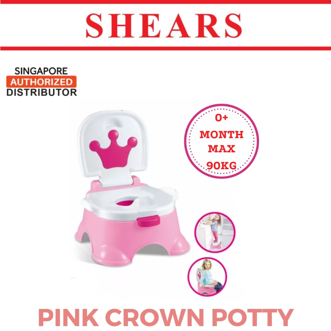 Shears Baby Potty Toddler Potty Training Pink Crown