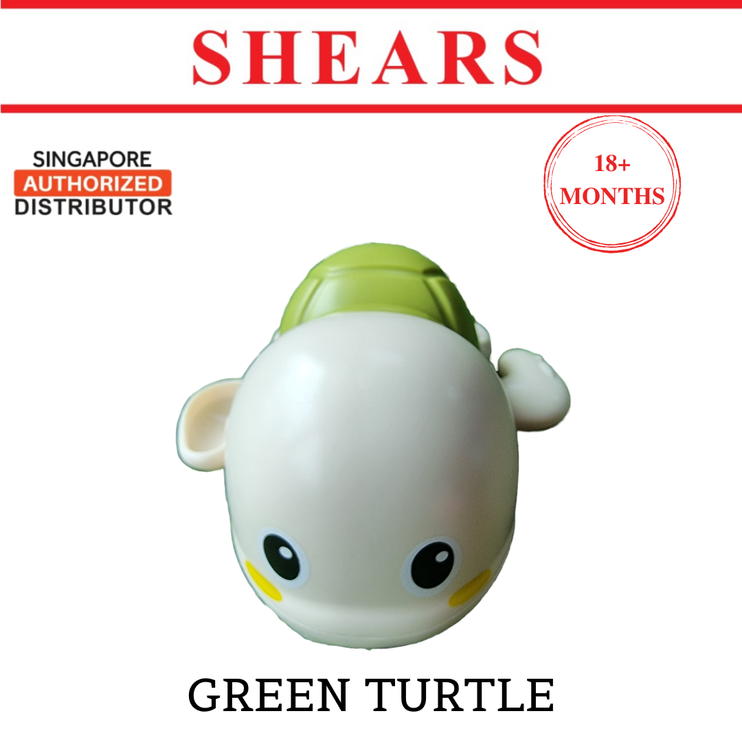 Shears Baby Toy Toddler Bath Toy Swimming Turtle Green