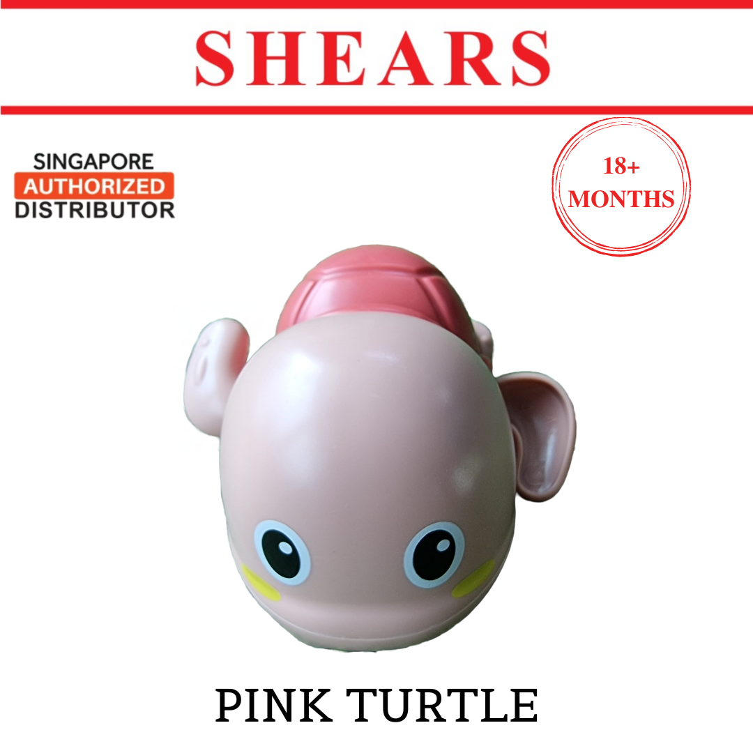 Shears Baby Toy Toddler Bath Toy Swimming Turtle Pink