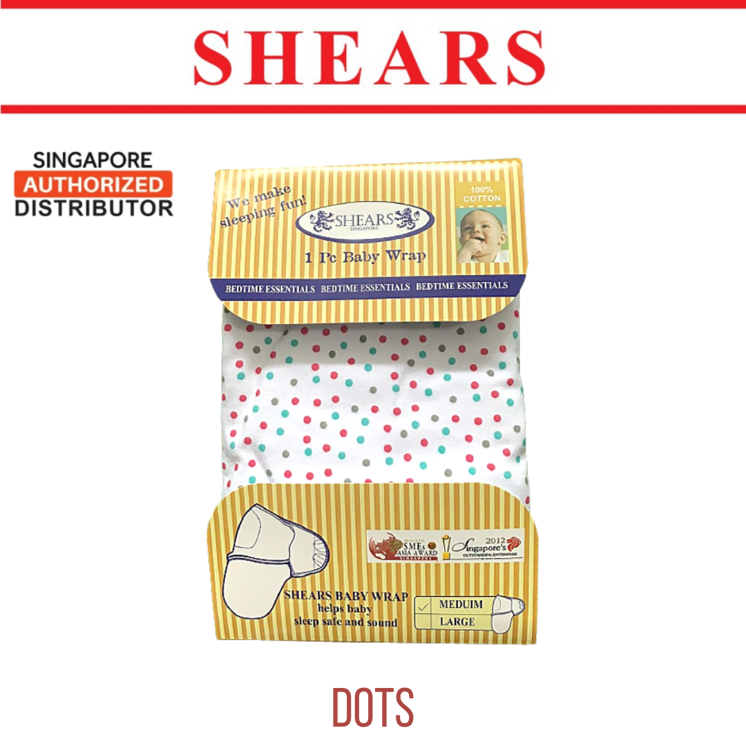 SHEARS Baby Wrap M SIZE Suit for 0 to 6  MONTHS POLKA DOTS