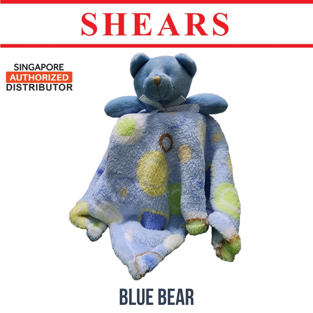 Shears Security Blanket BEAR BLUE