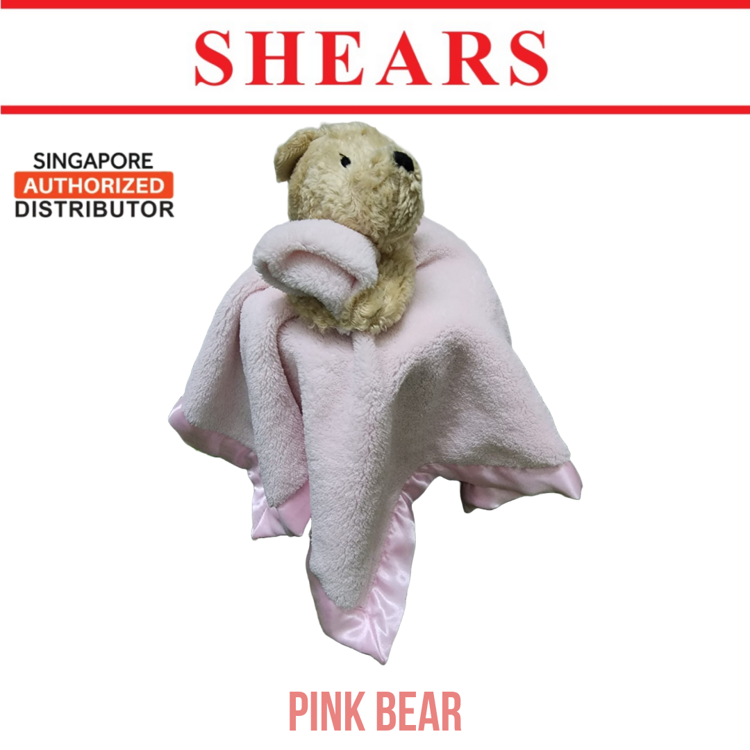 Shears Security Blanket BEAR PINK