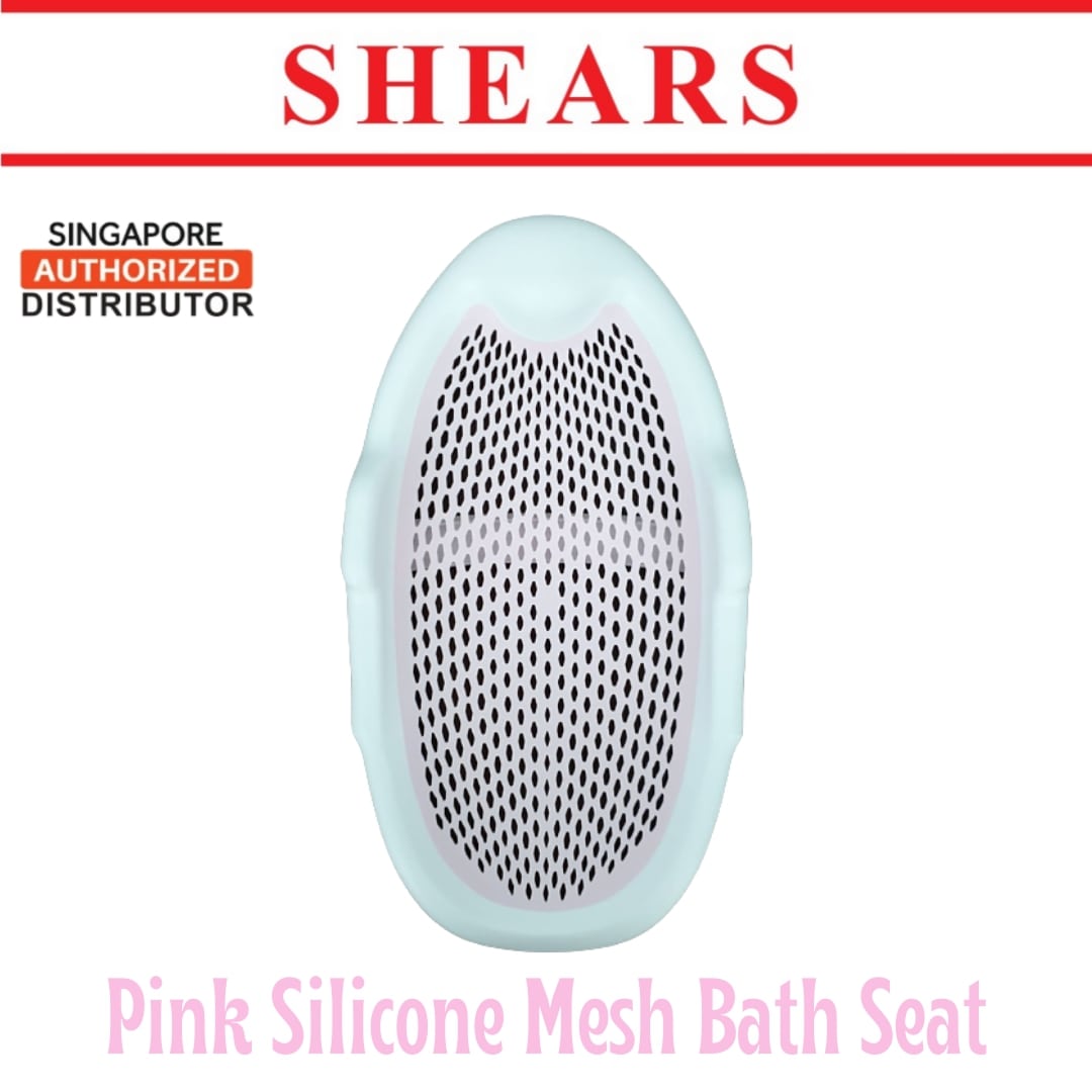 Shears Baby Bath Support Toddler Silicone Mesh Bath Seat PINK