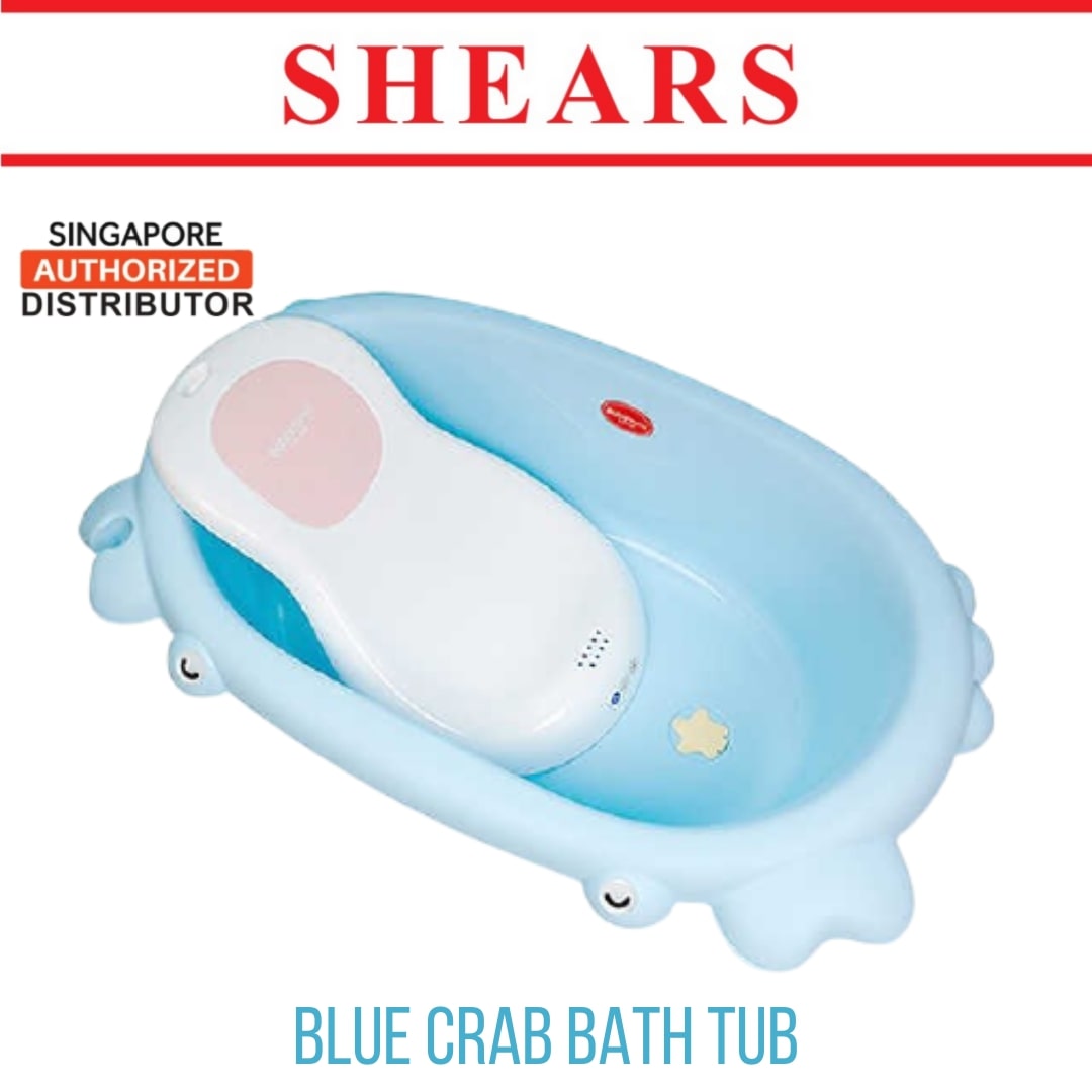 Shears Baby Bath Tub Crab Bath Tub BLUE
