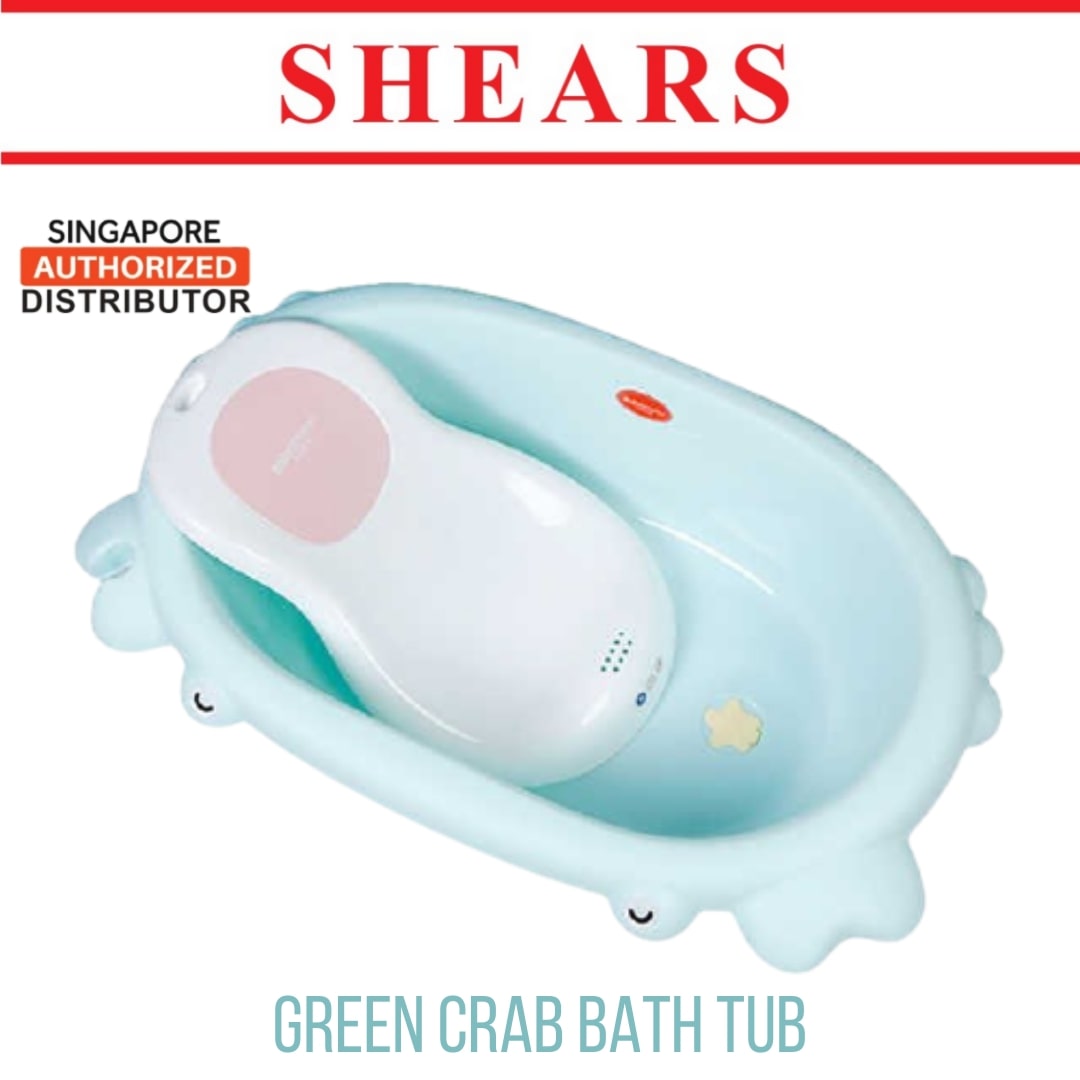 Shears Baby Bath Tub Crab Bath Tub GREEN