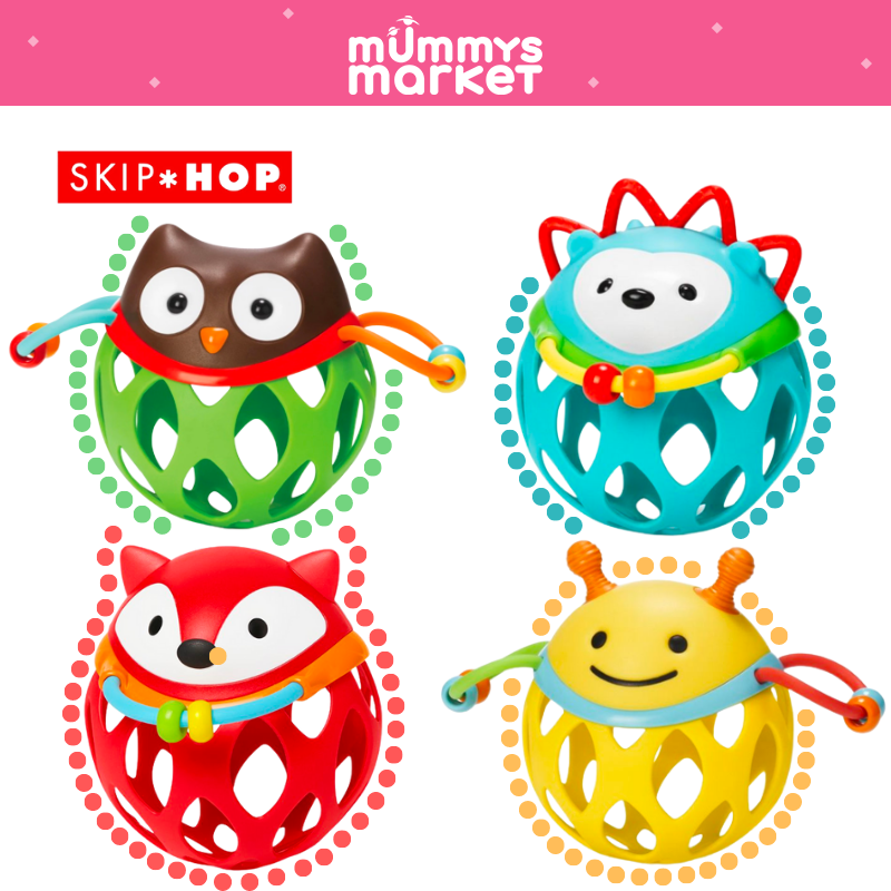 Egg Shakers Skip Hop Explore More Roll-Around Rattles Fox