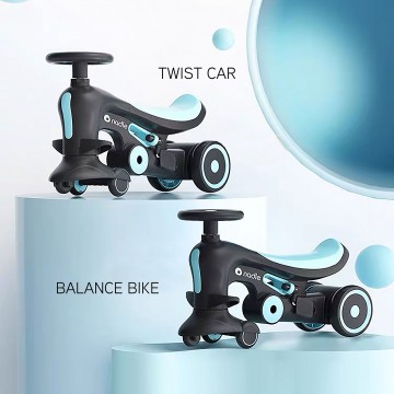 Lucky Baby 4 In 1 Multifunctional Twist Trike - Blue