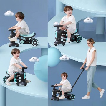 Lucky Baby 4 In 1 Multifunctional Twist Trike - Blue