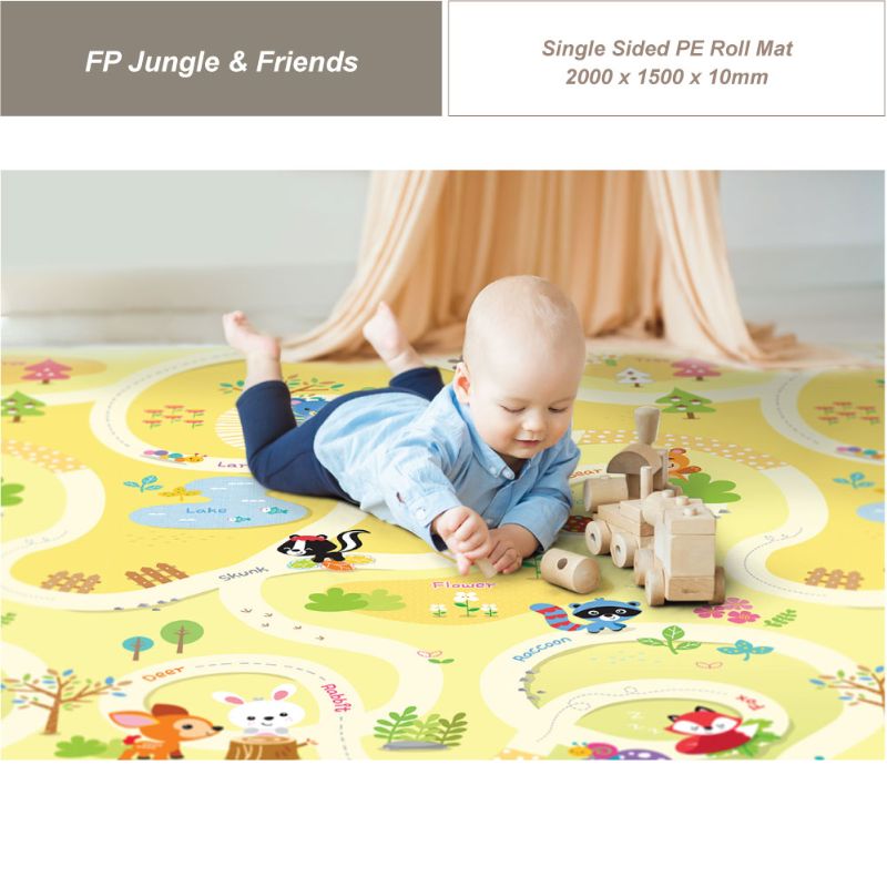 Parklon PE FP Roll Playmat Jungle & Friends