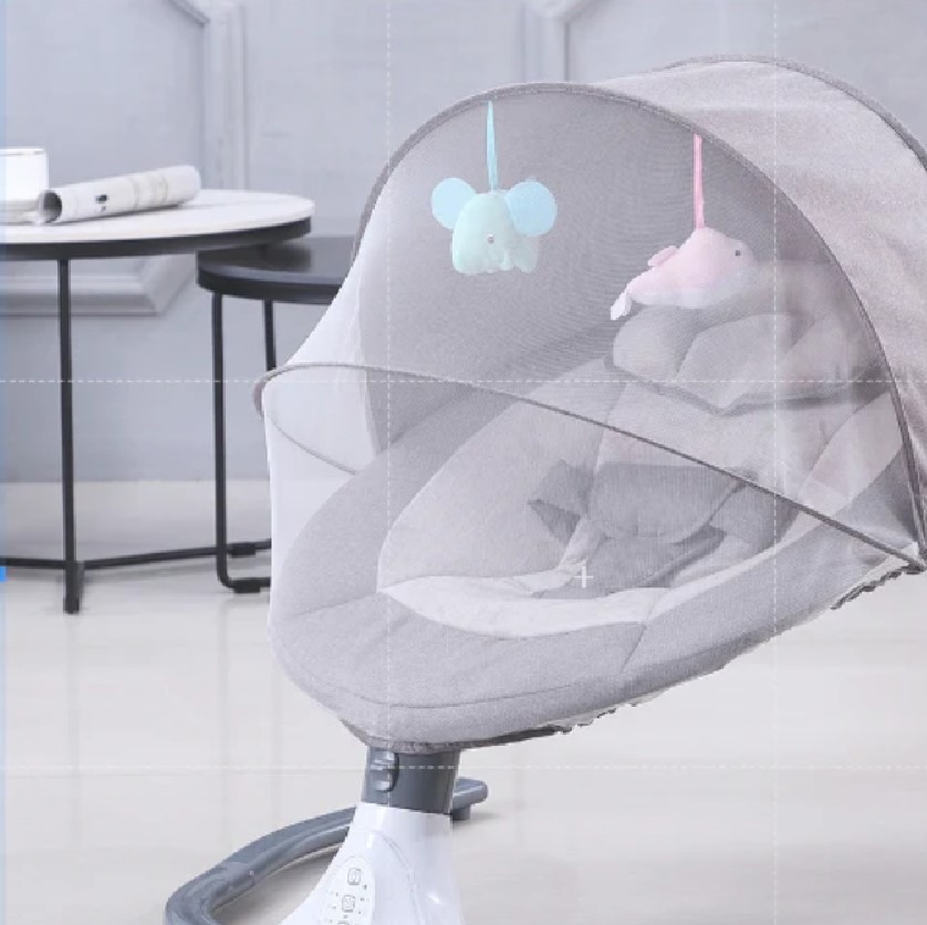 Mums Choice Smart Electric Baby Auto Swing Leaf Bouncer + Toys + Mosquito Net