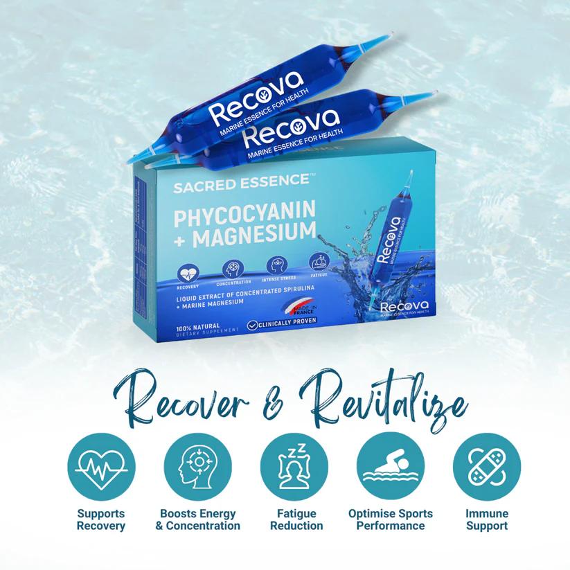 RECOVA Sacred Essence - Phycocyanin + Marine Magnesium (Recover & Revitalise)