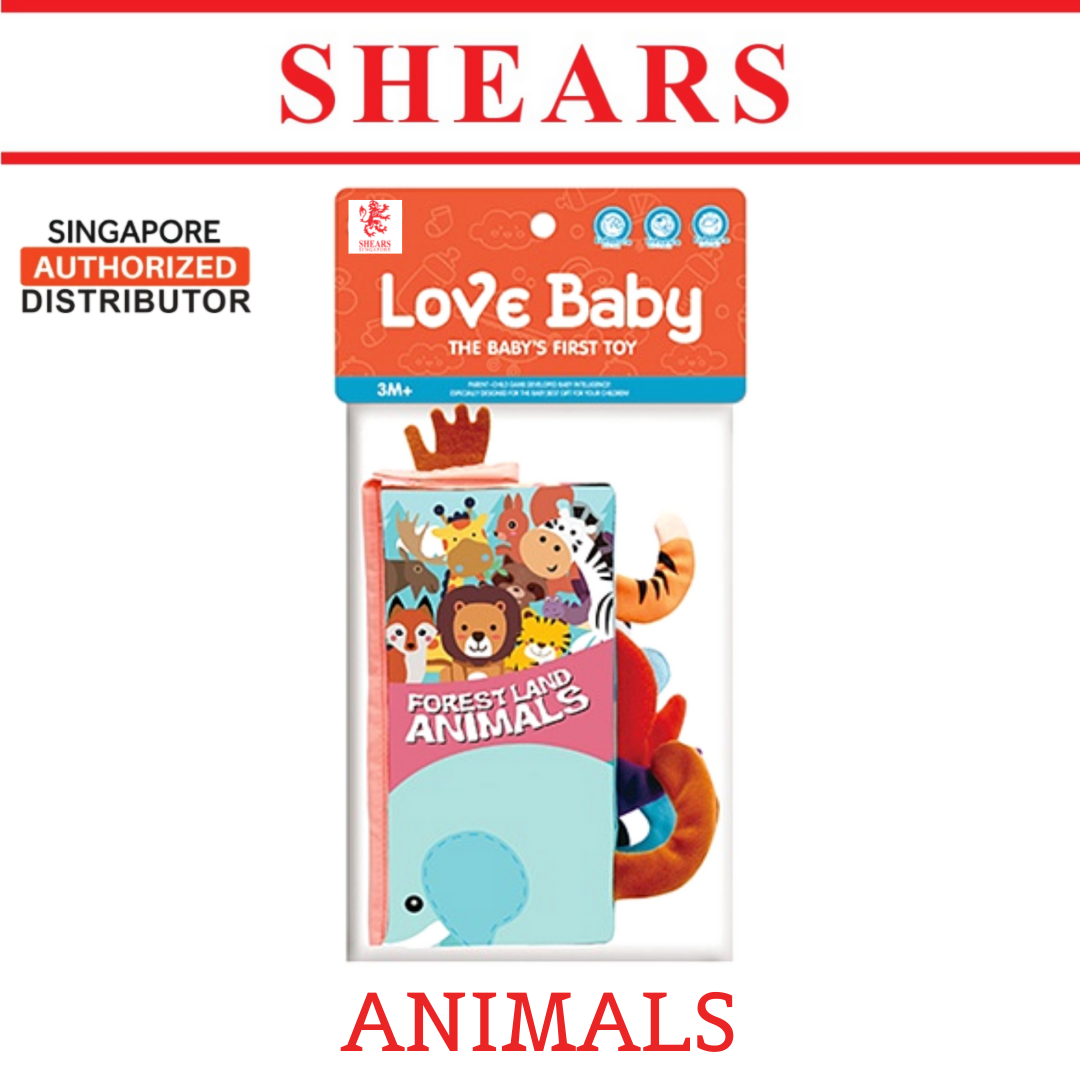 Shears Baby Cloth Book 3D Toddler Cloth Book ANIMAL