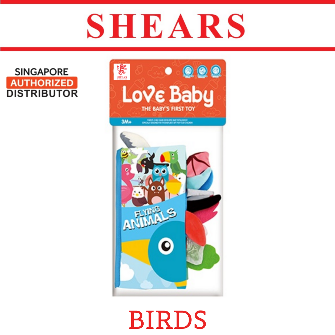 Shears Baby Cloth Book 3D Toddler Cloth Book BIRDS