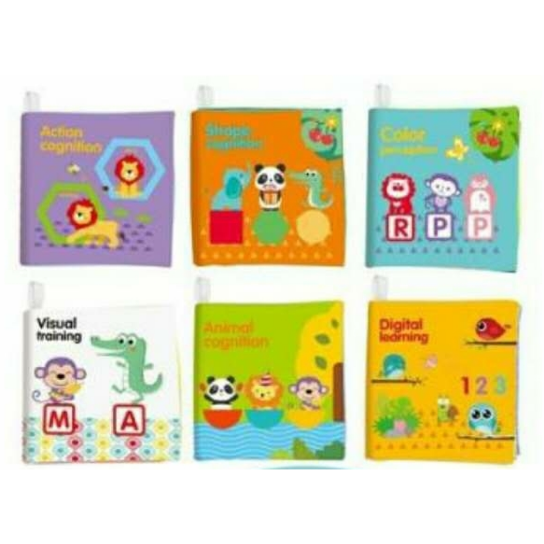 Shears Baby Cloth Book Toddler Learning Book 6 IN 1