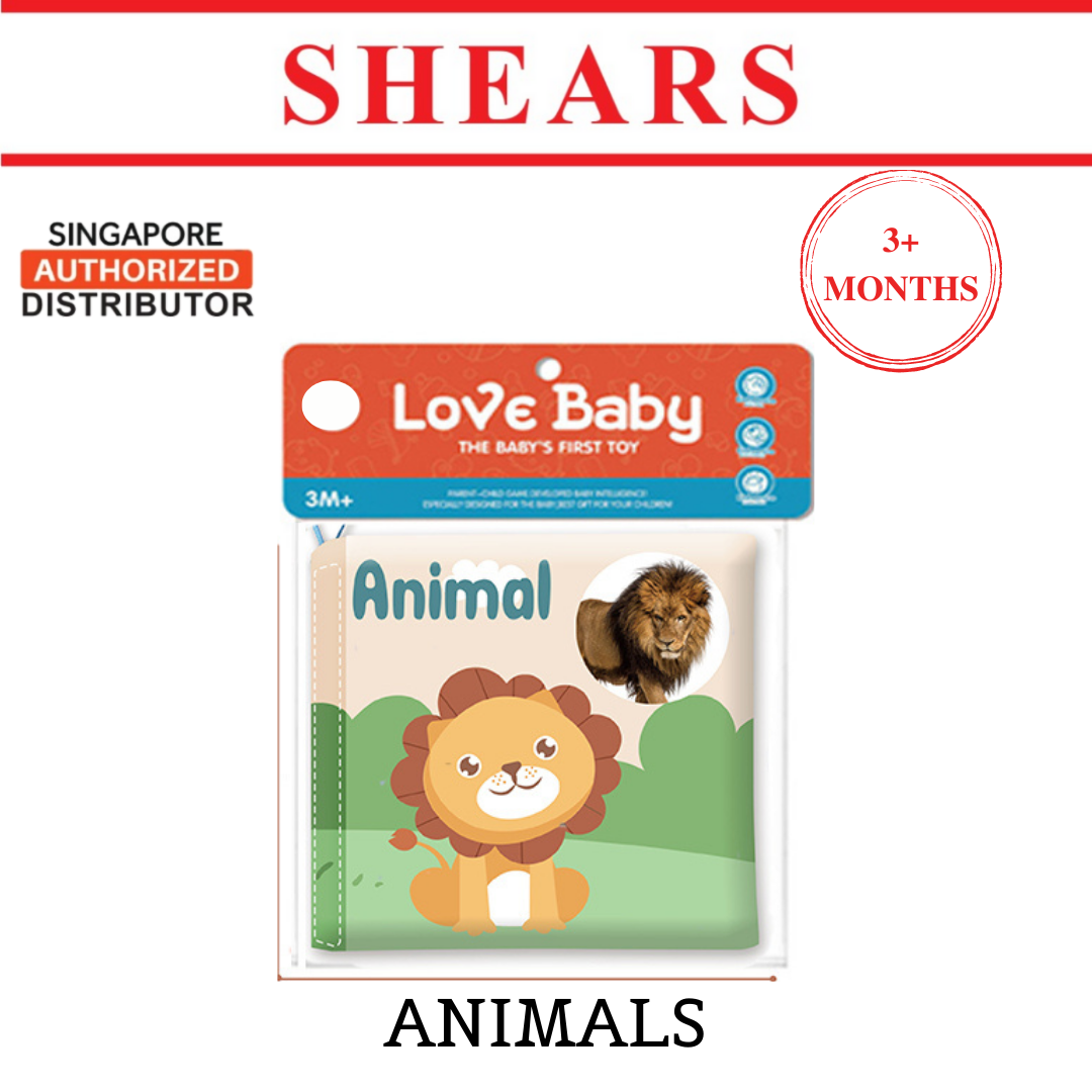 Shears Baby Cloth Book Toddler Learning Book Animal Cognition