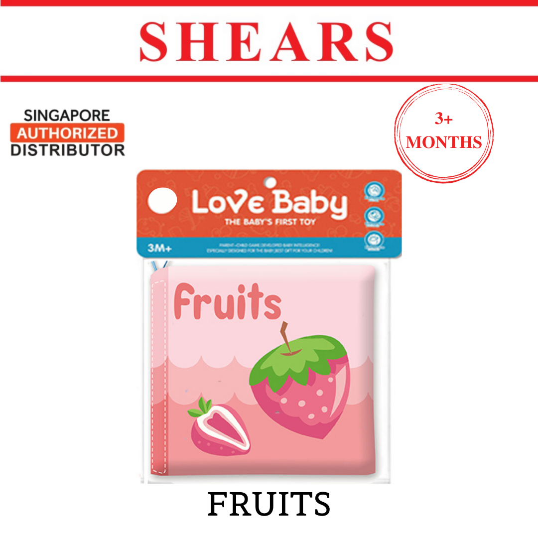Shears Baby Cloth Book Toddler Learning Book Fruit Cognitive
