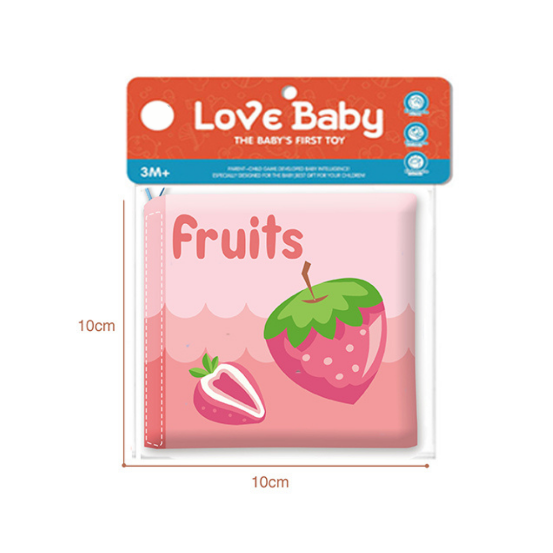 Shears Baby Cloth Book Toddler Learning Book Fruit Cognitive
