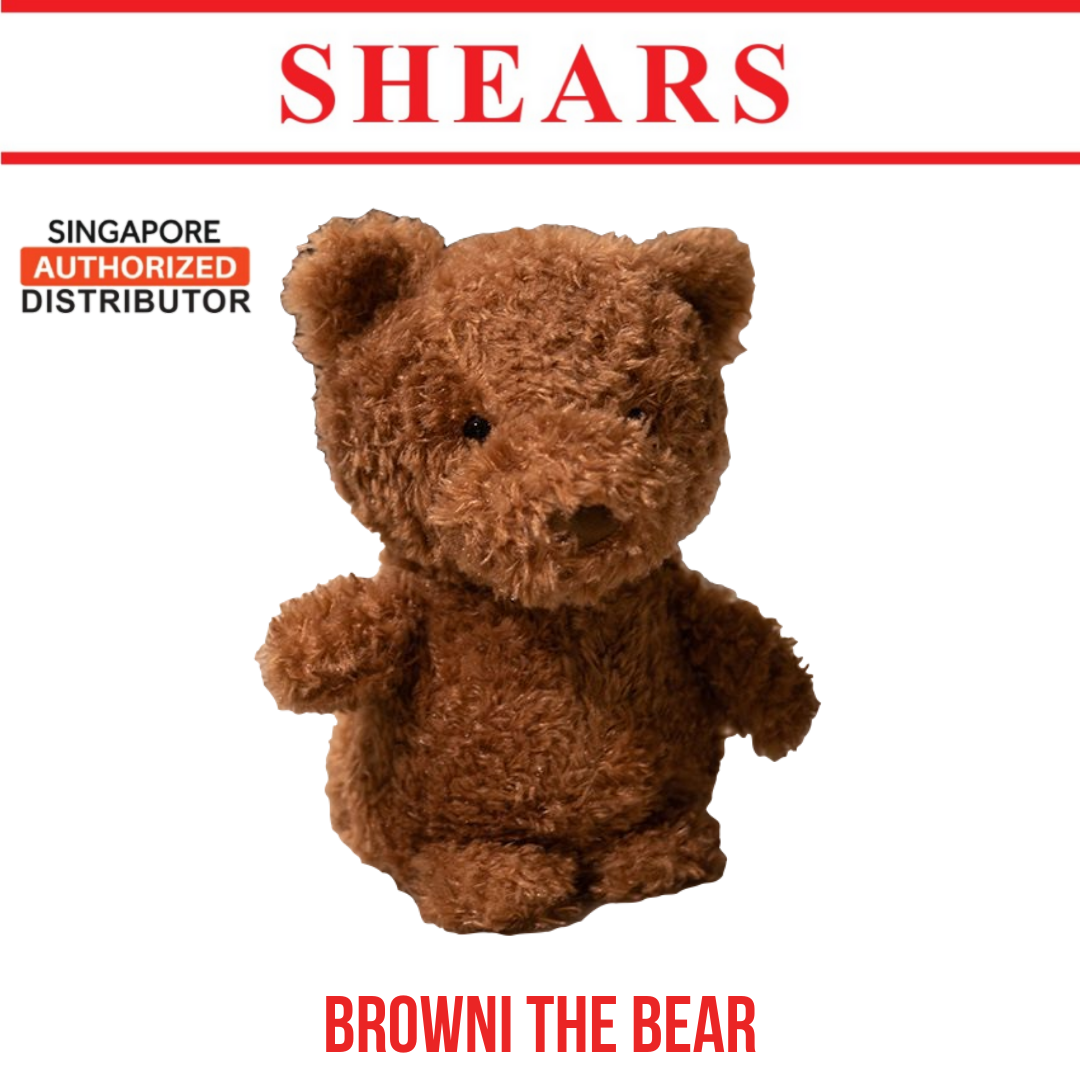 Shears Baby Soft Toy Toddler Beanie Cuddlies Toy Brownie the Bear
