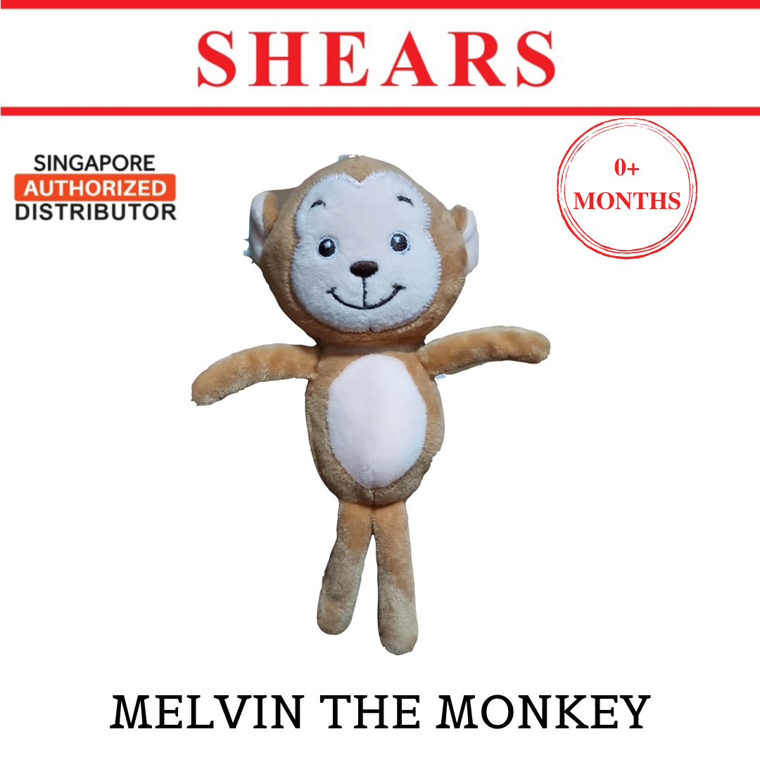 Shears Baby Soft Toy Mini Bobblies Toddler Soft Toy MELVIN THE MONKEY