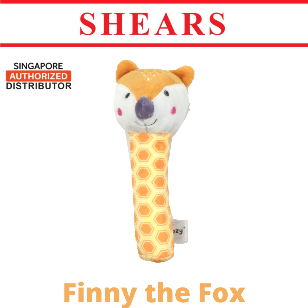 Shears Baby Soft Toy Toddler Squeaker Toy Finny the Fox