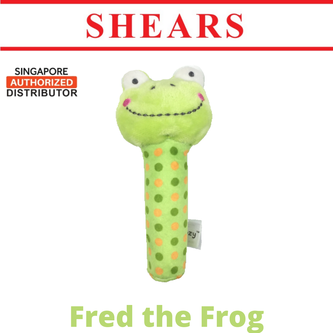 Shears Baby Soft Toy Toddler Squeaker Toy Fred the Frog