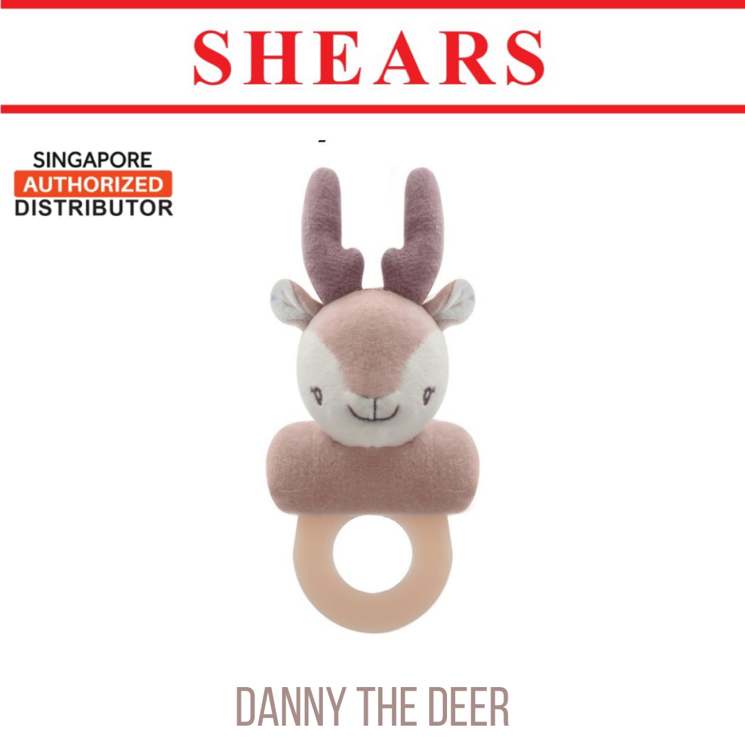 Shears Baby Soft Toy Toddler Teether Toy Danny the Deer