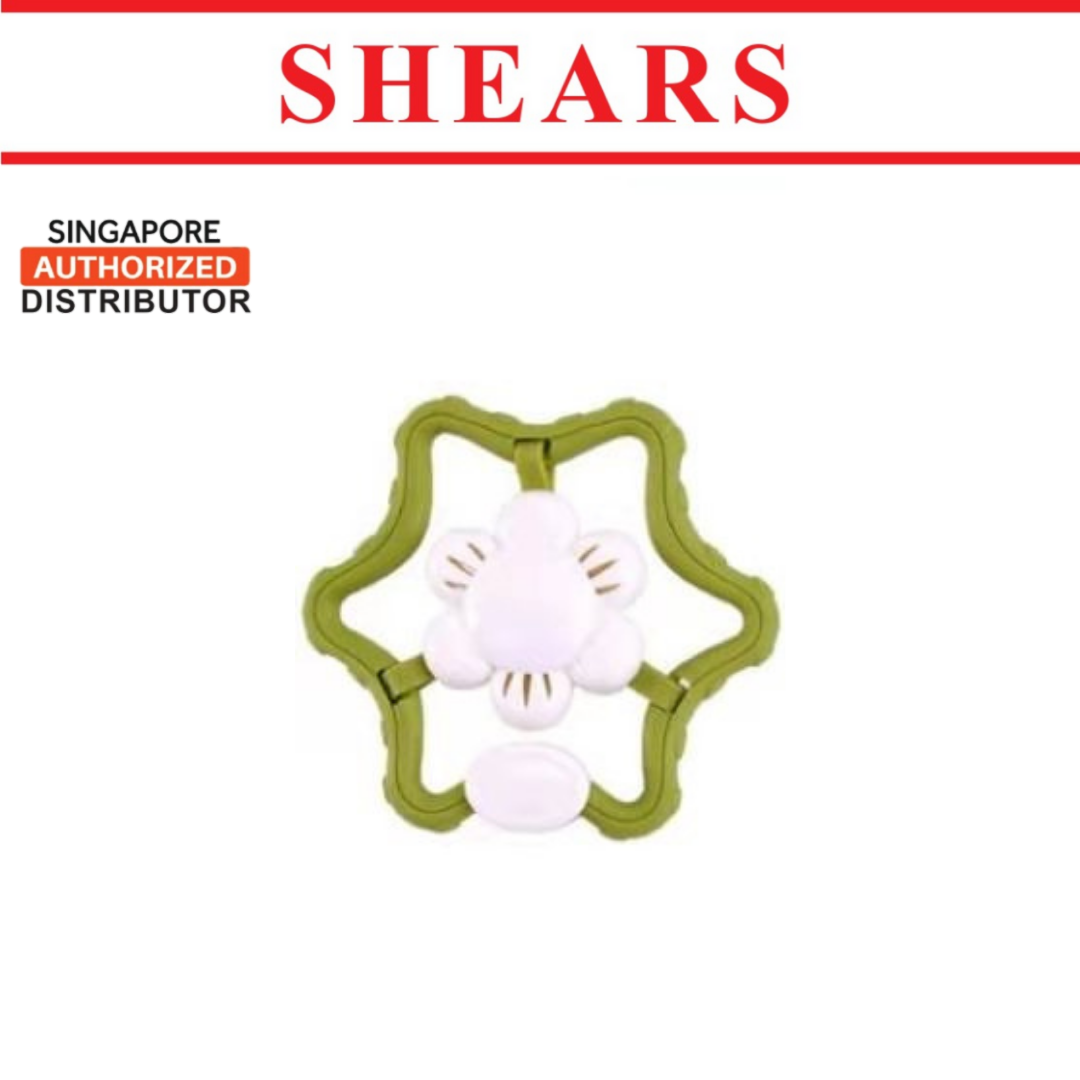 Shears Baby Soft Toy Toddler Teether Toy STAR GREEN