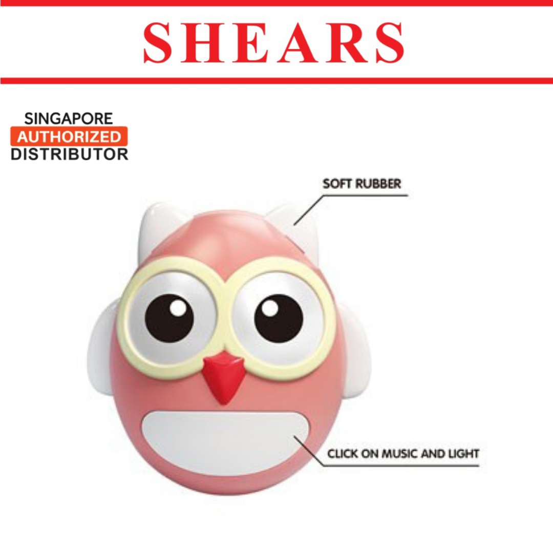 Shears Baby Toy Light Music Tumbler Toddler Toy Penny the Pink Owl
