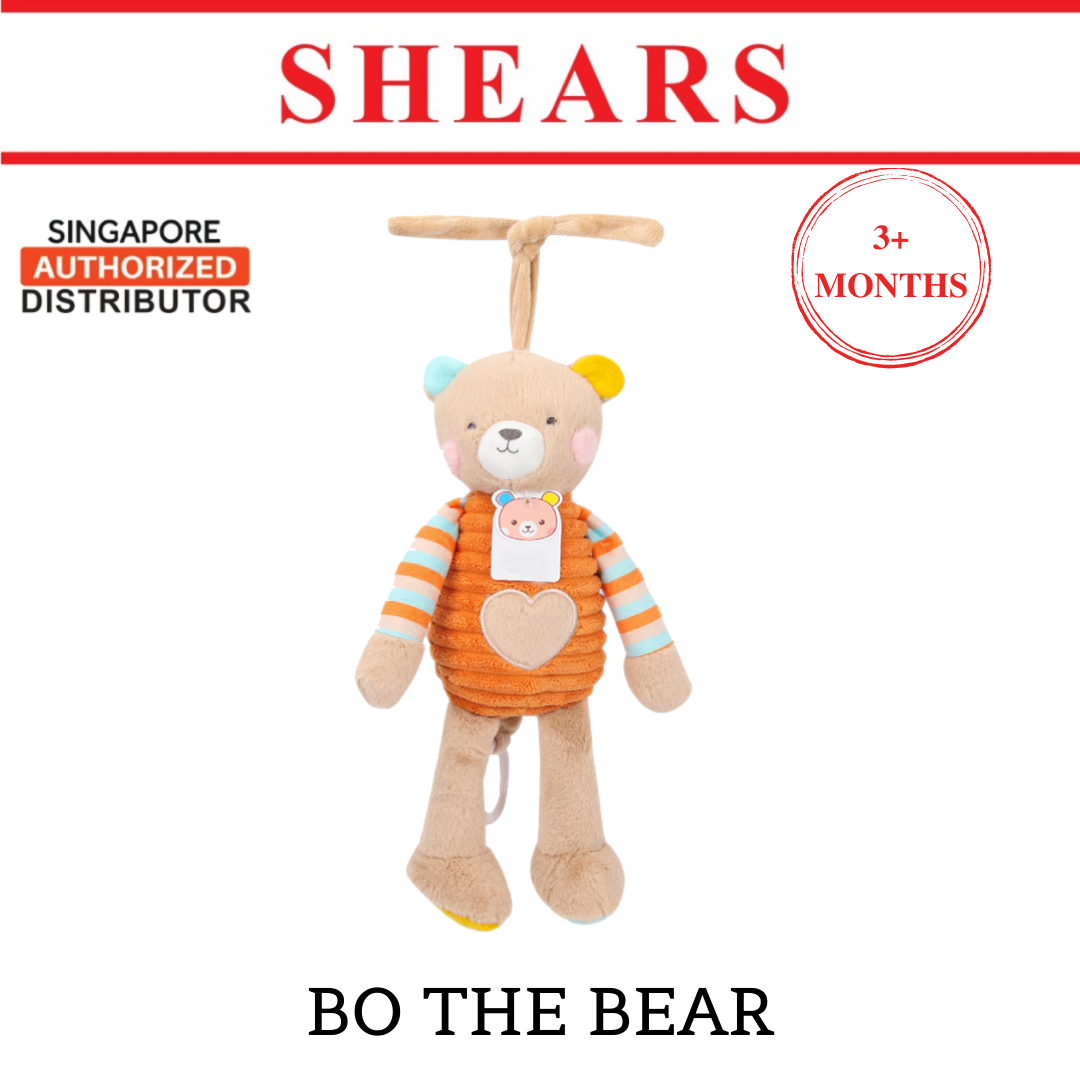 Shears Baby Toy Toddler Soft Toy Musical PullString BO THE BEAR