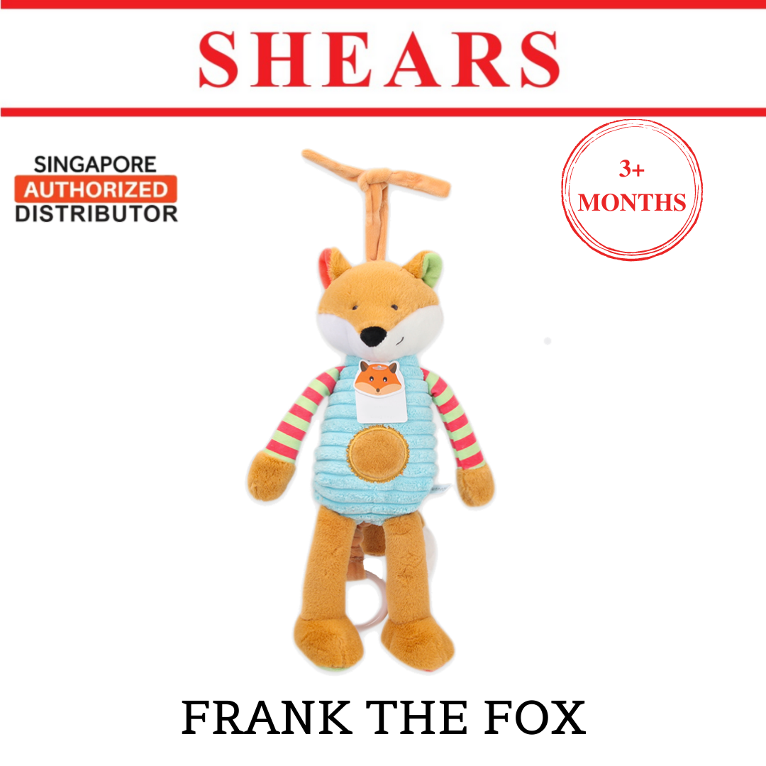 Shears Baby Toy Toddler Soft Toy Musical PullString FRANK THE FOX