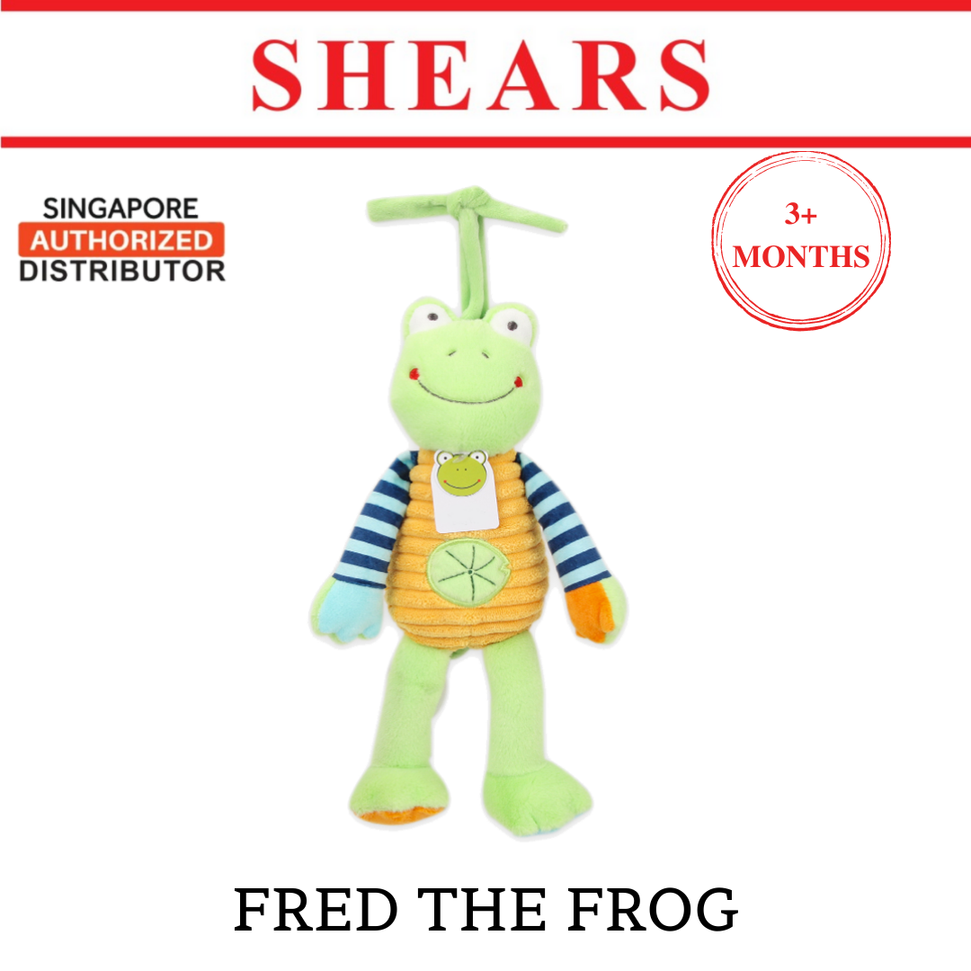 Shears Baby Toy Toddler Soft Toy Musical PullString FRED THE FROG